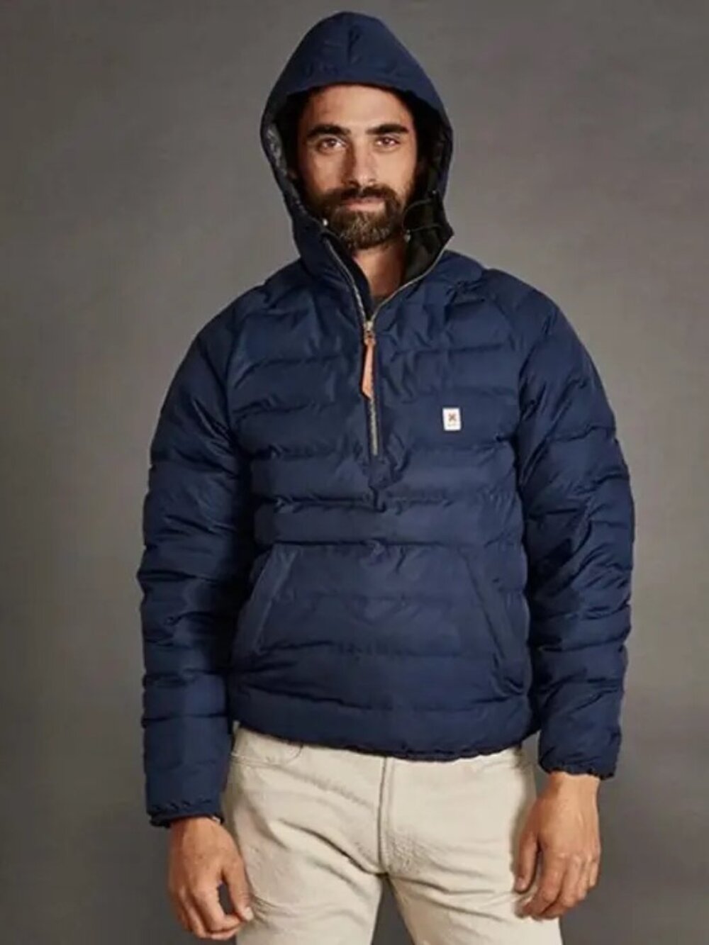 BEST MADE CO Down Pullover Jacket, Navy, Hoodie, Puffer Coat NEW NWT